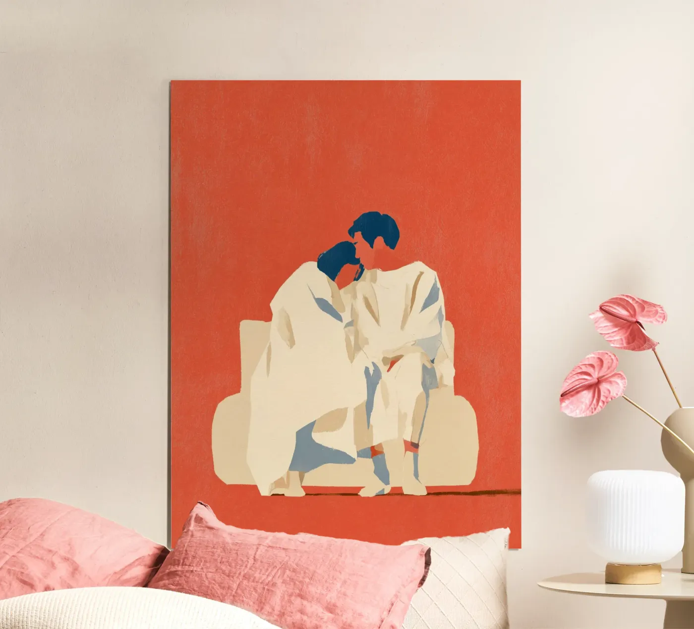 Warm Embrace poster by Bubblycanvas