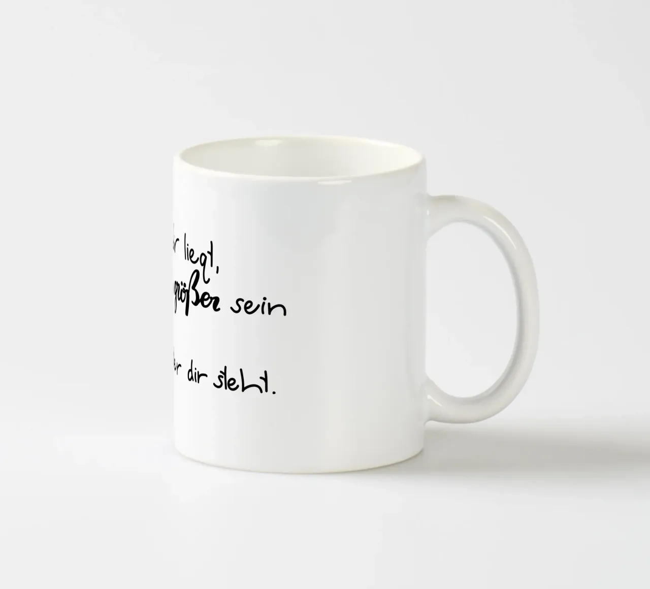 Gott stärkt  dir den Rücken tazza in ceramica da Letters of Love