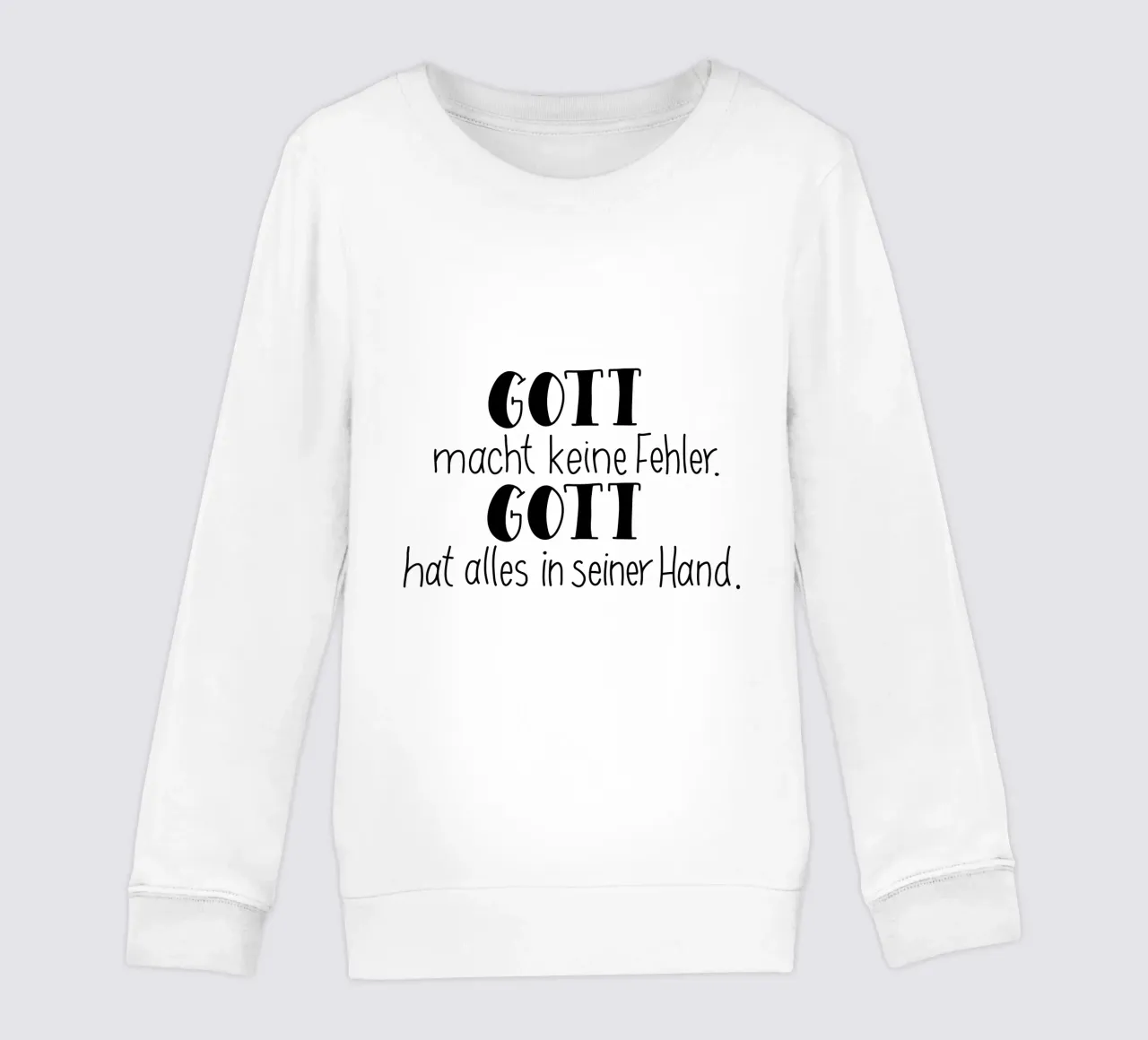 Gott macht keine Fehler kinder sweatshirt van Letters of Love