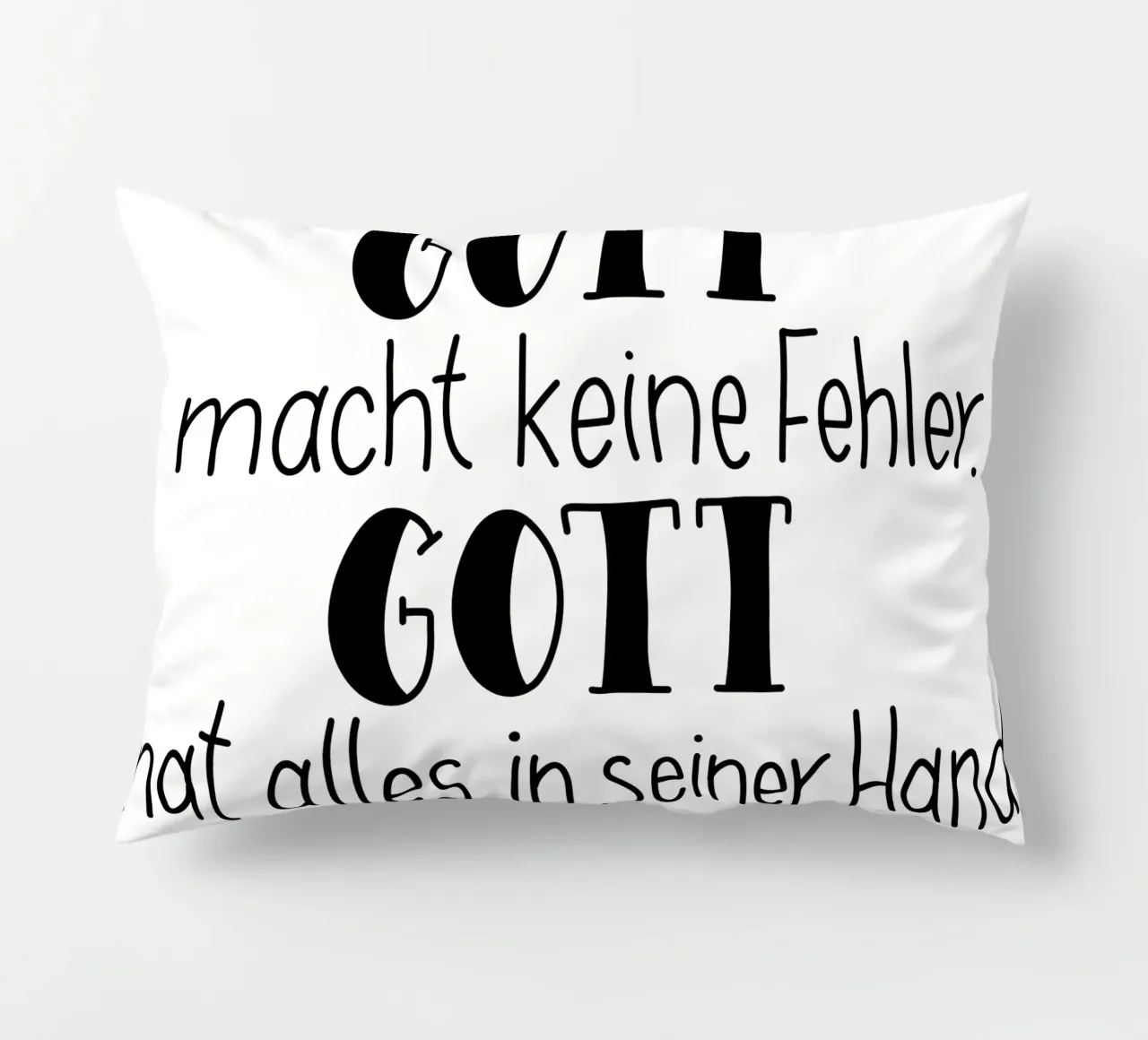 Gott macht keine Fehler cuscino da Letters of Love