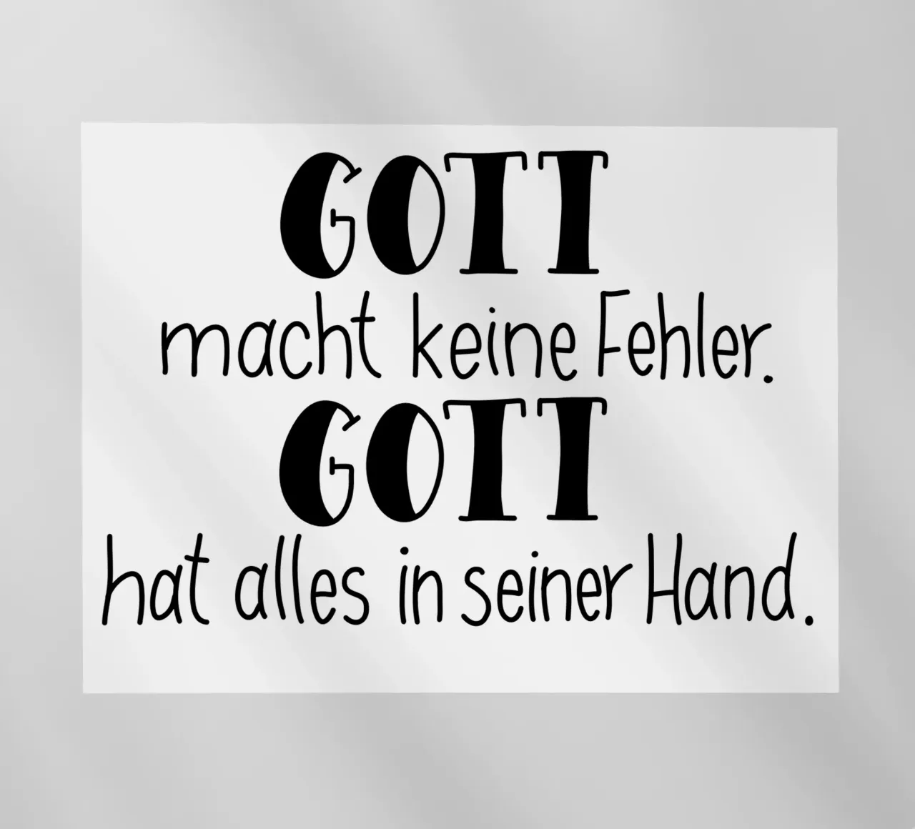Gott macht keine Fehler pellicola backlit da Letters of Love