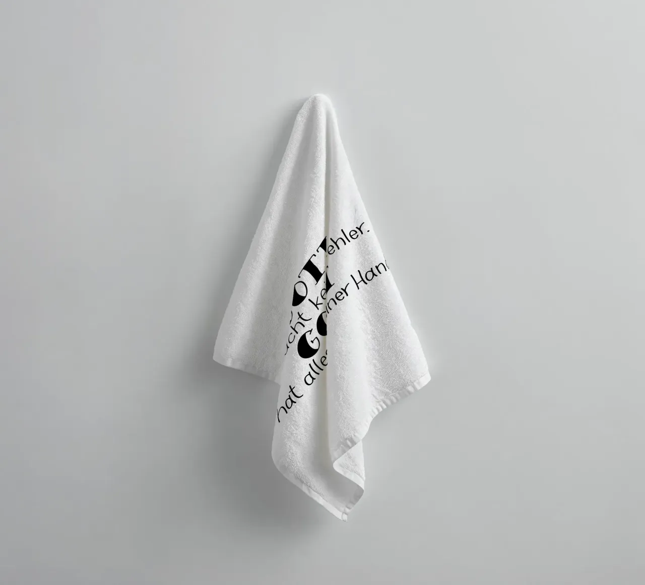 Gott macht keine Fehler asciugamano da bagno da Letters of Love