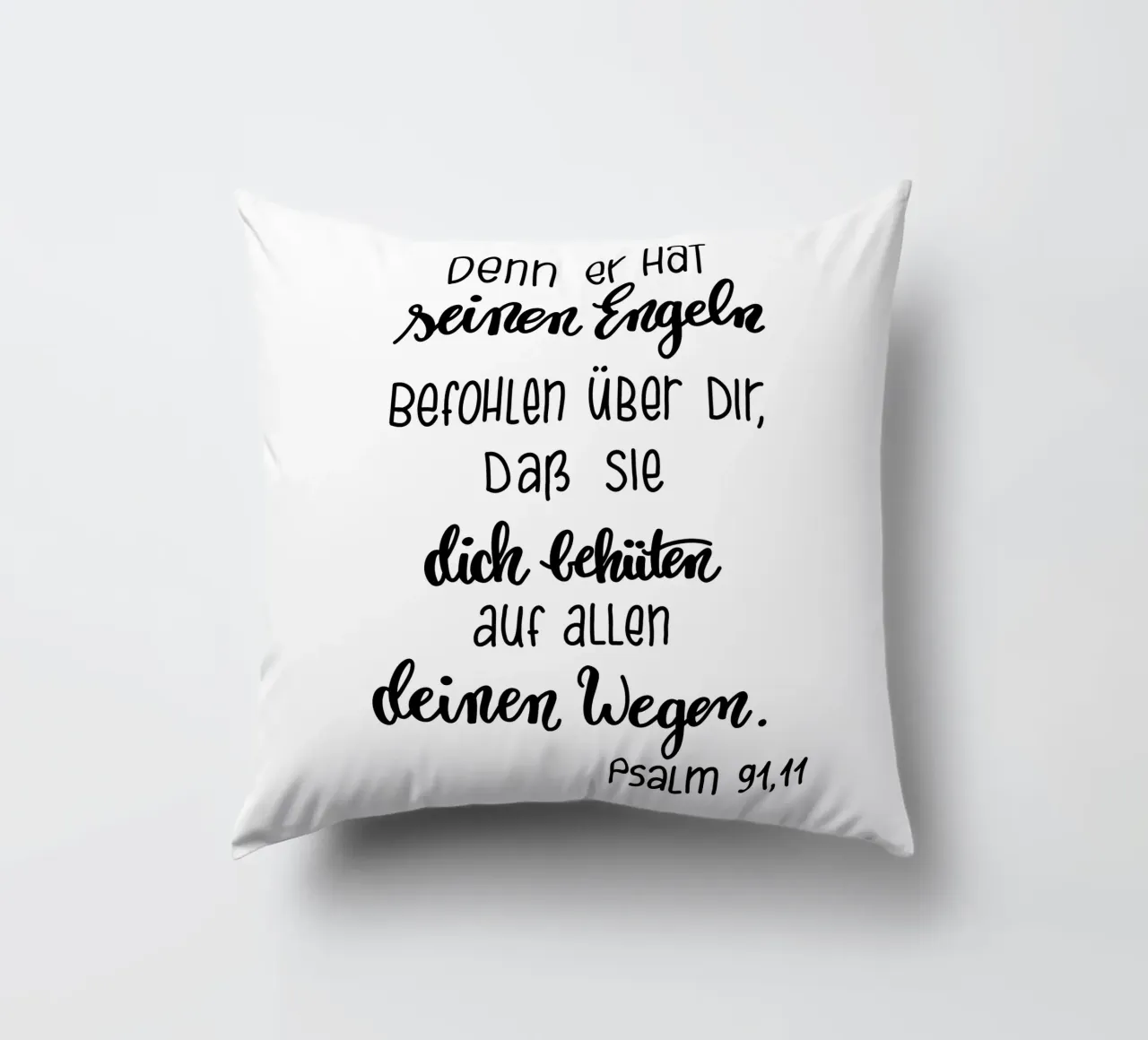 Psalm91,11 cuscino da Letters of Love