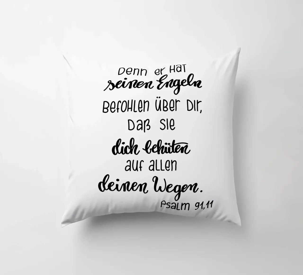 Psalm91,11 cuscino da Letters of Love