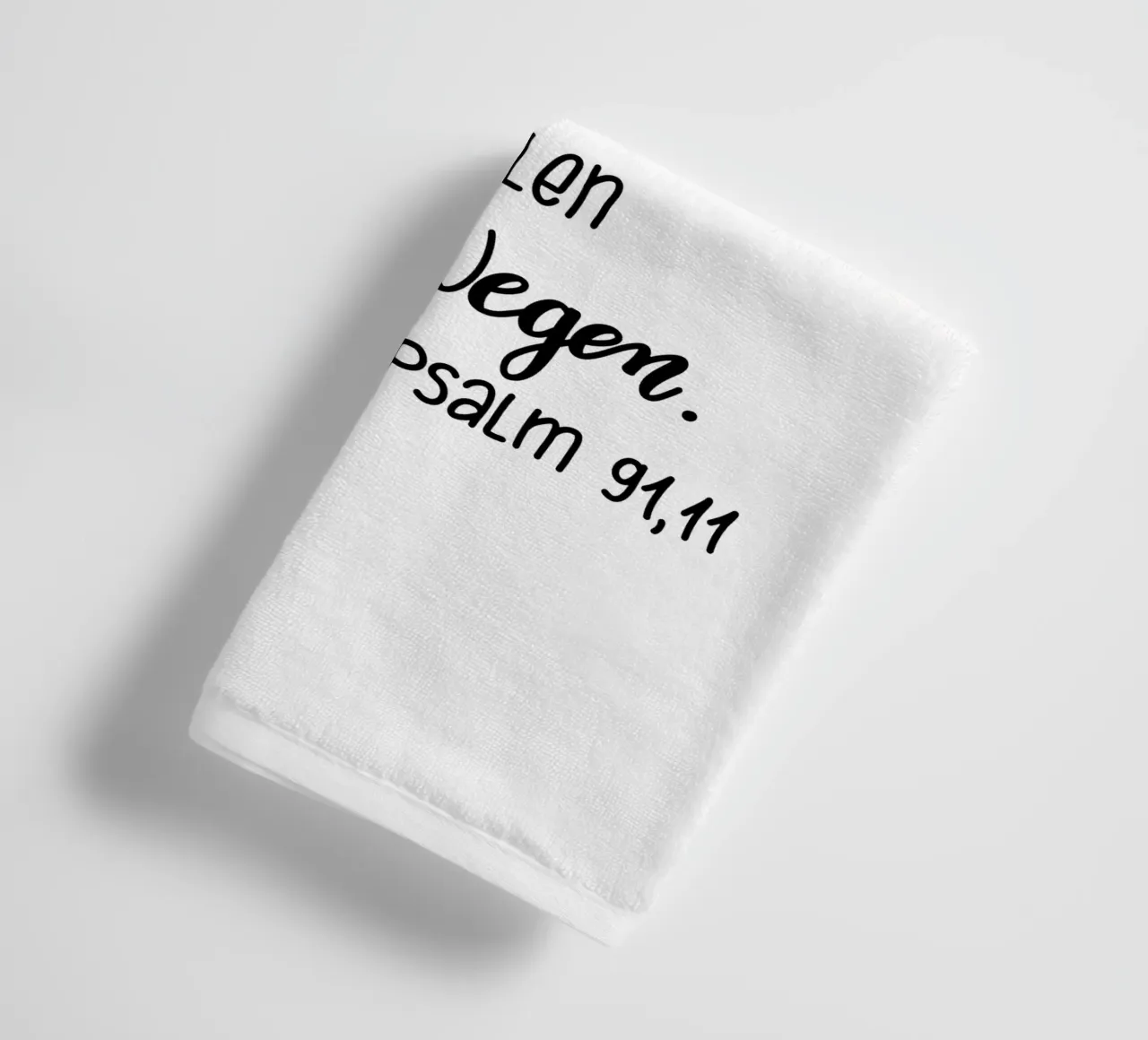 Psalm91,11 towel by Letters of Love