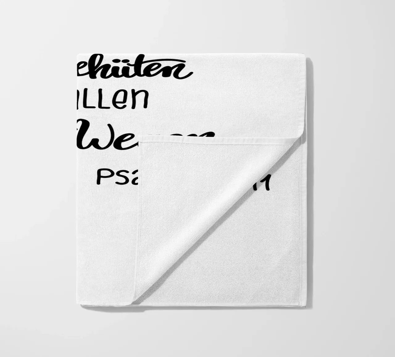Psalm91,11 strandhanddoek van Letters of Love