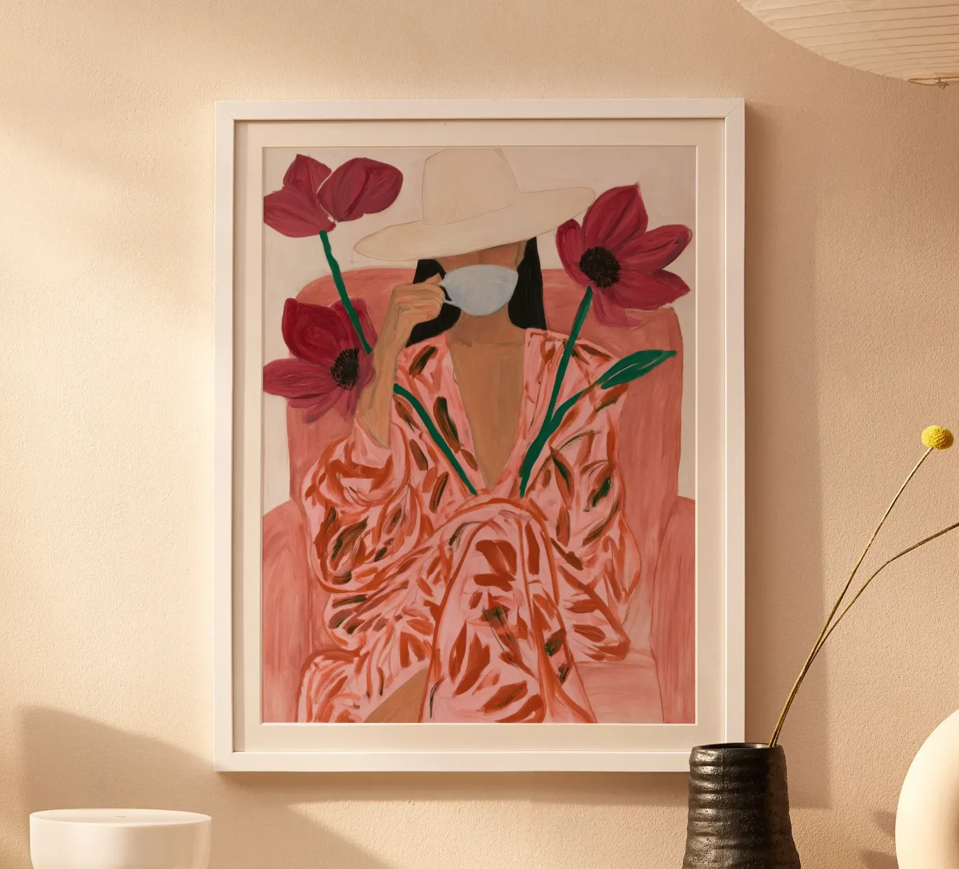 Caffè e fiori poster da G & JOY