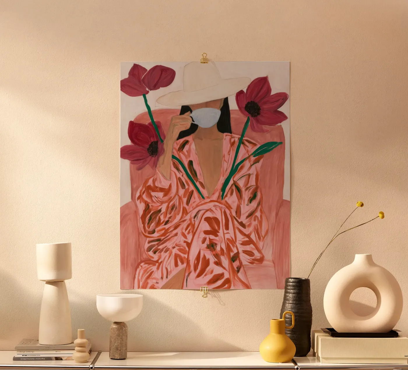 Caffè e fiori poster da G & JOY