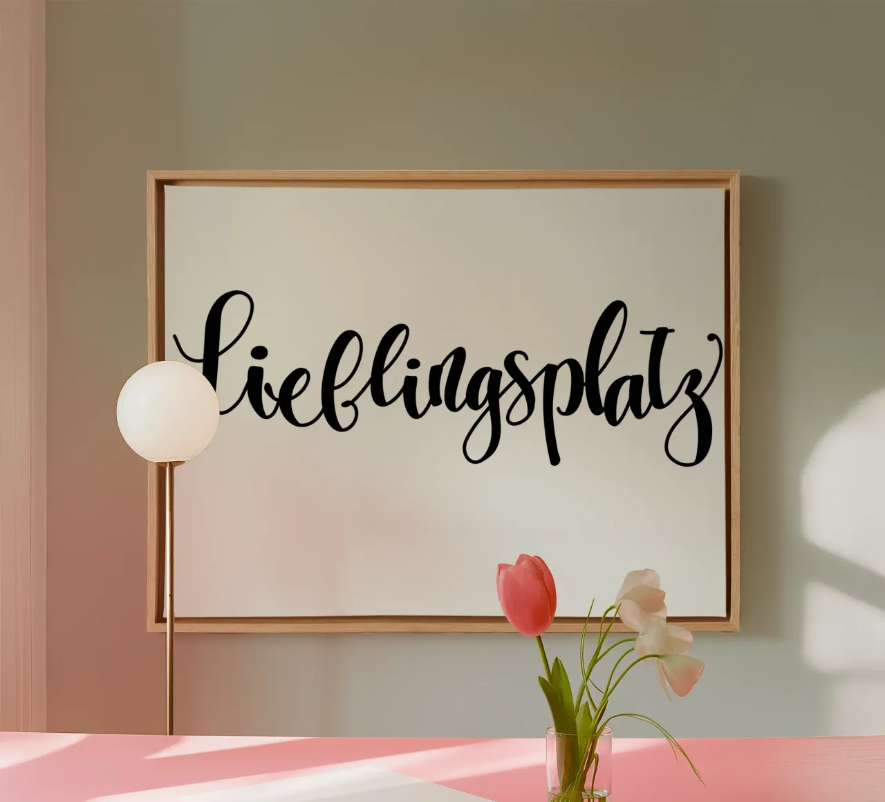 Lieblingsplatz canvas by Letters of Love