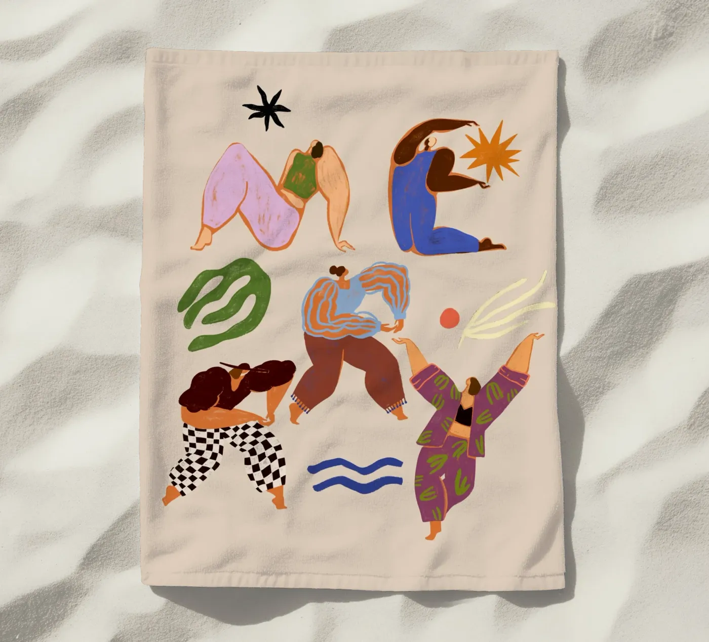 Be Merry beach towel by Arty Guava