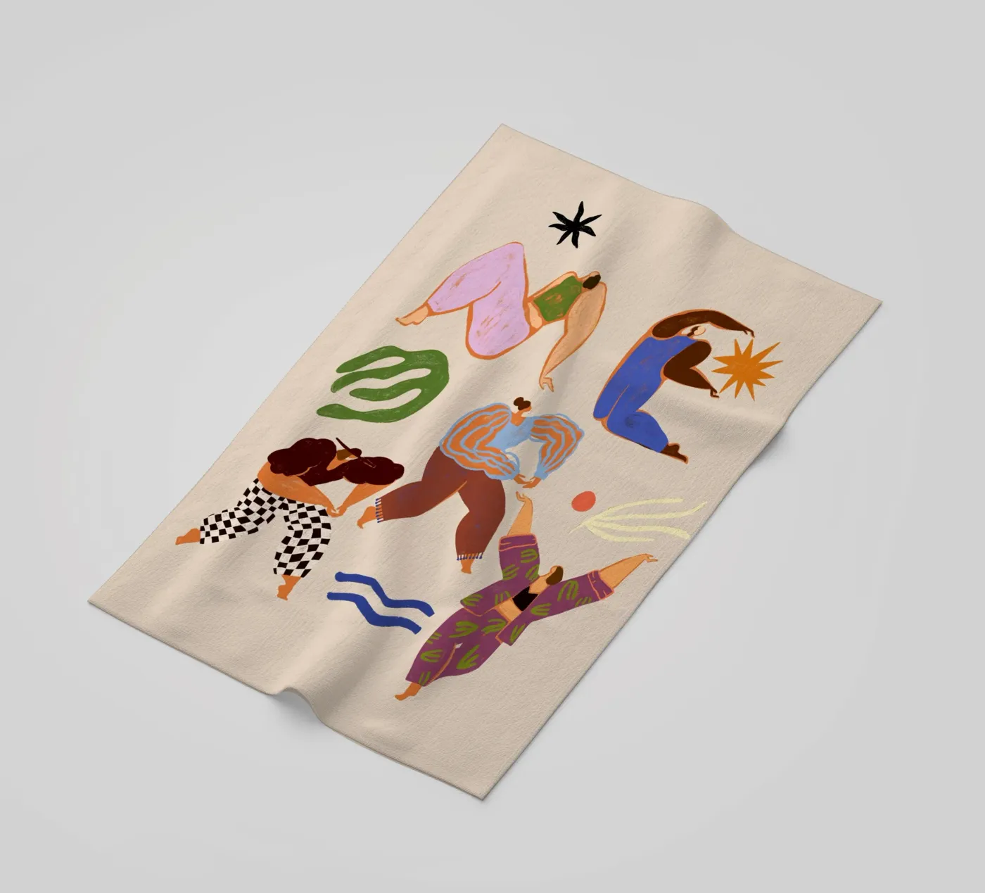 Be Merry beach towel by Arty Guava