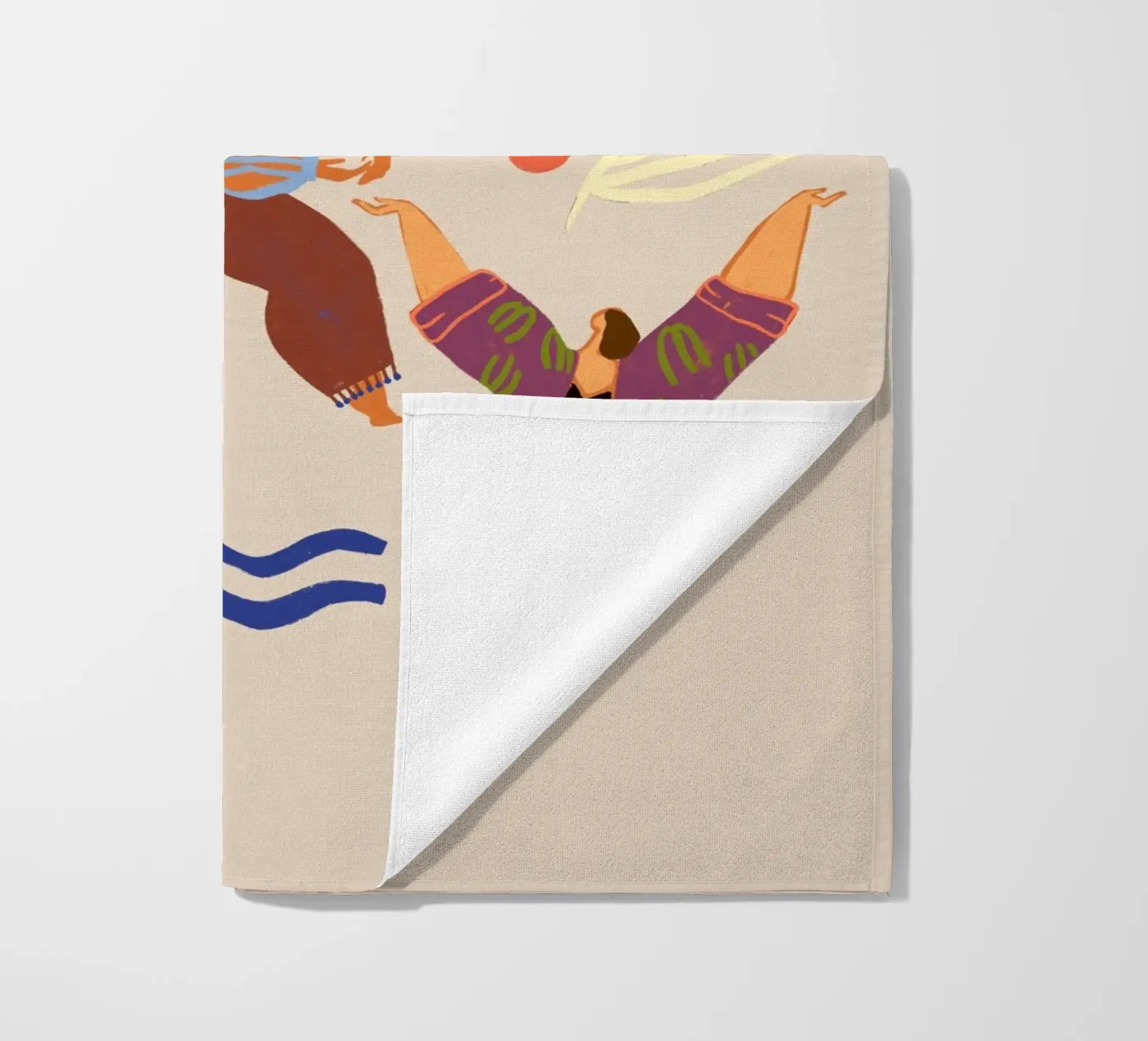 Be Merry beach towel by Arty Guava