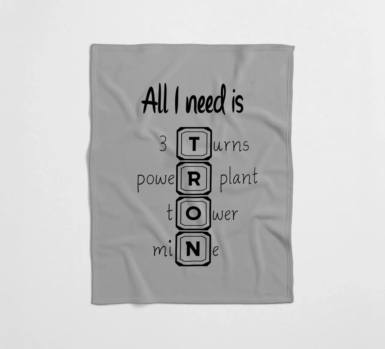 All i need is TRON fleece blanket by Loobs