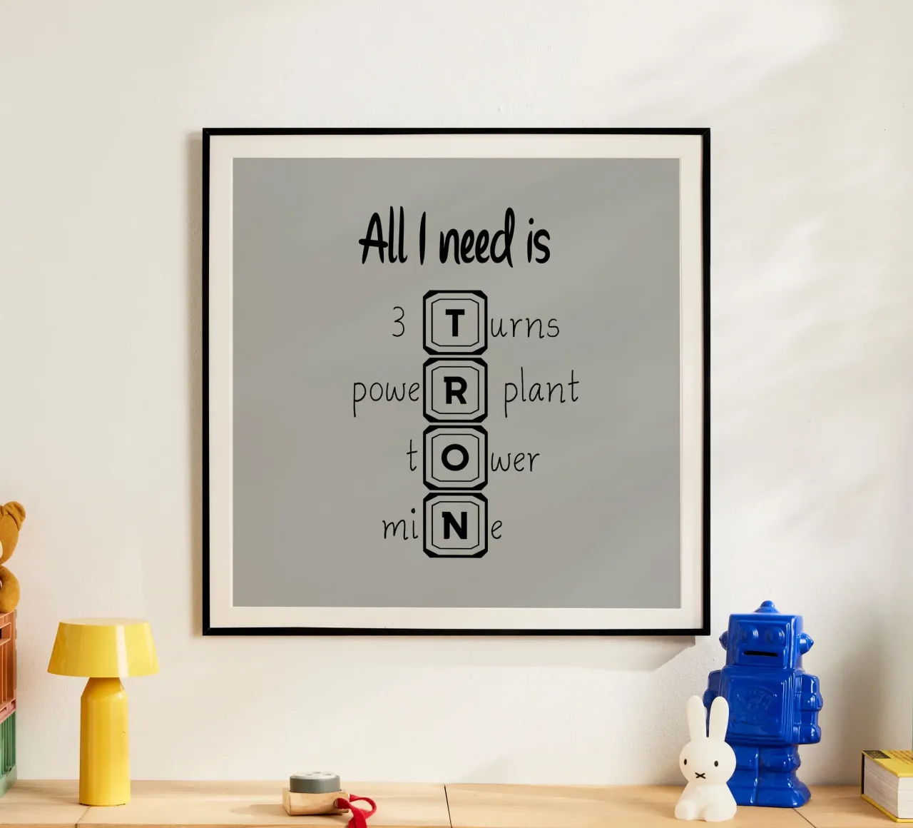 Tout ce dont j'ai besoin, c'est de TRON poster de Loobs