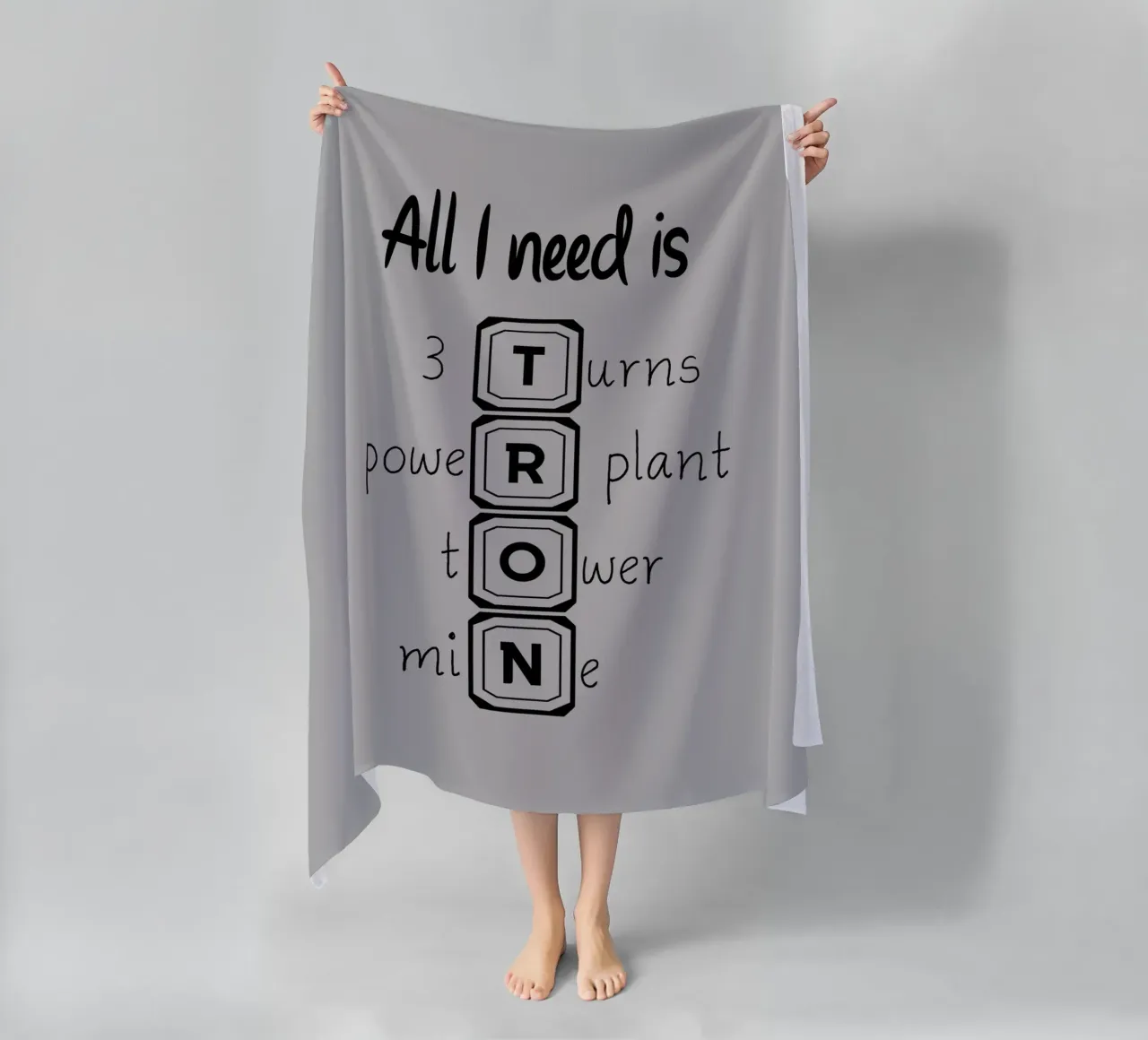 Tutto ciò di cui ho bisogno è TRON telo mare da Loobs