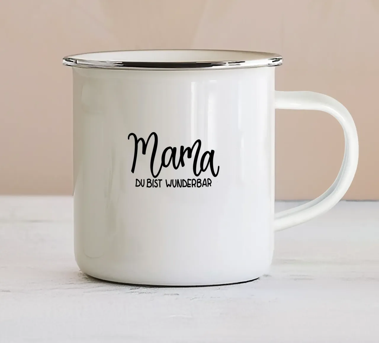 Mamma sei meravigliosa tazza in smalto da Letters of Love