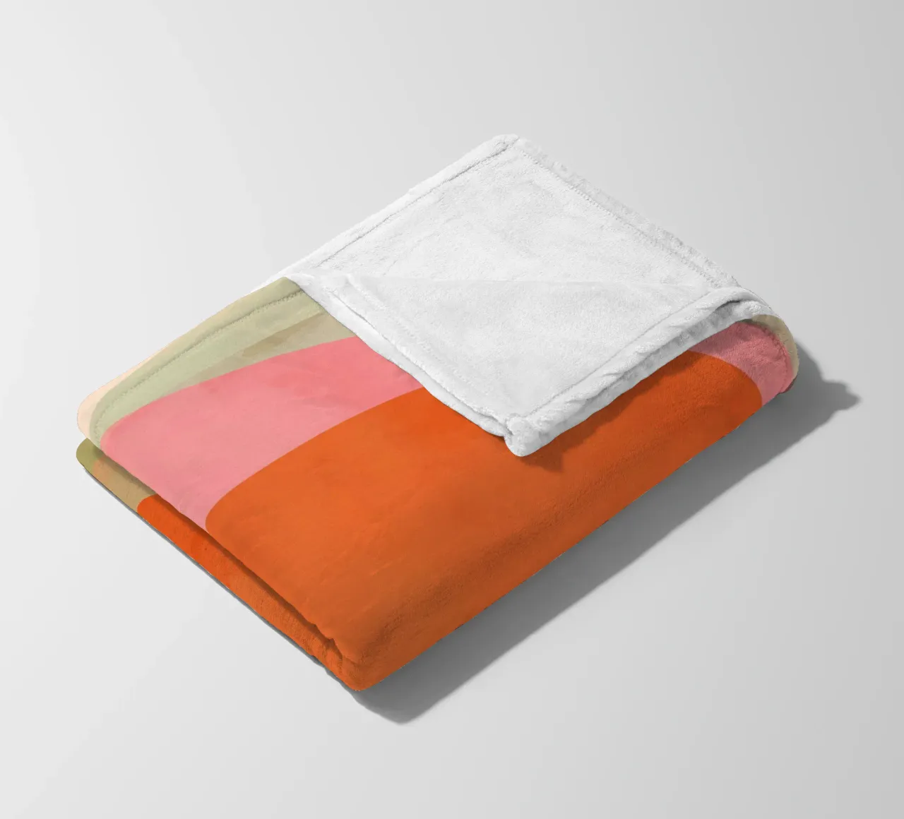 Abstract Shapes 12 | Raspberry, Vanilla, Mint, Orange coperta in pile da sabidussi
