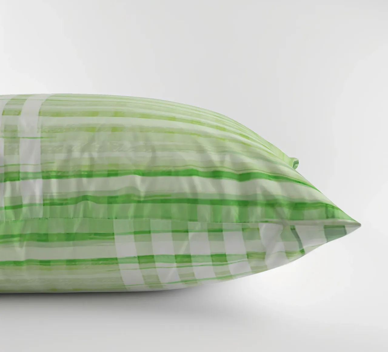 Abstract Shapes | Deconstructed Checkers | Spring Green coussin de sabidussi