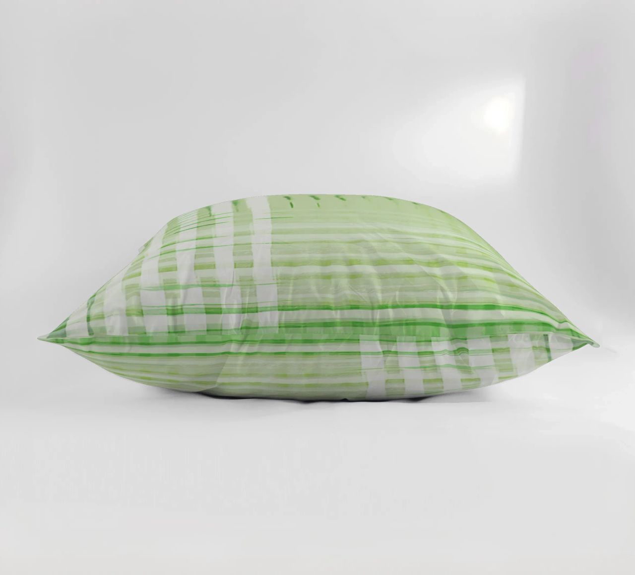 Abstract Shapes | Deconstructed Checkers | Spring Green cuscino da sabidussi