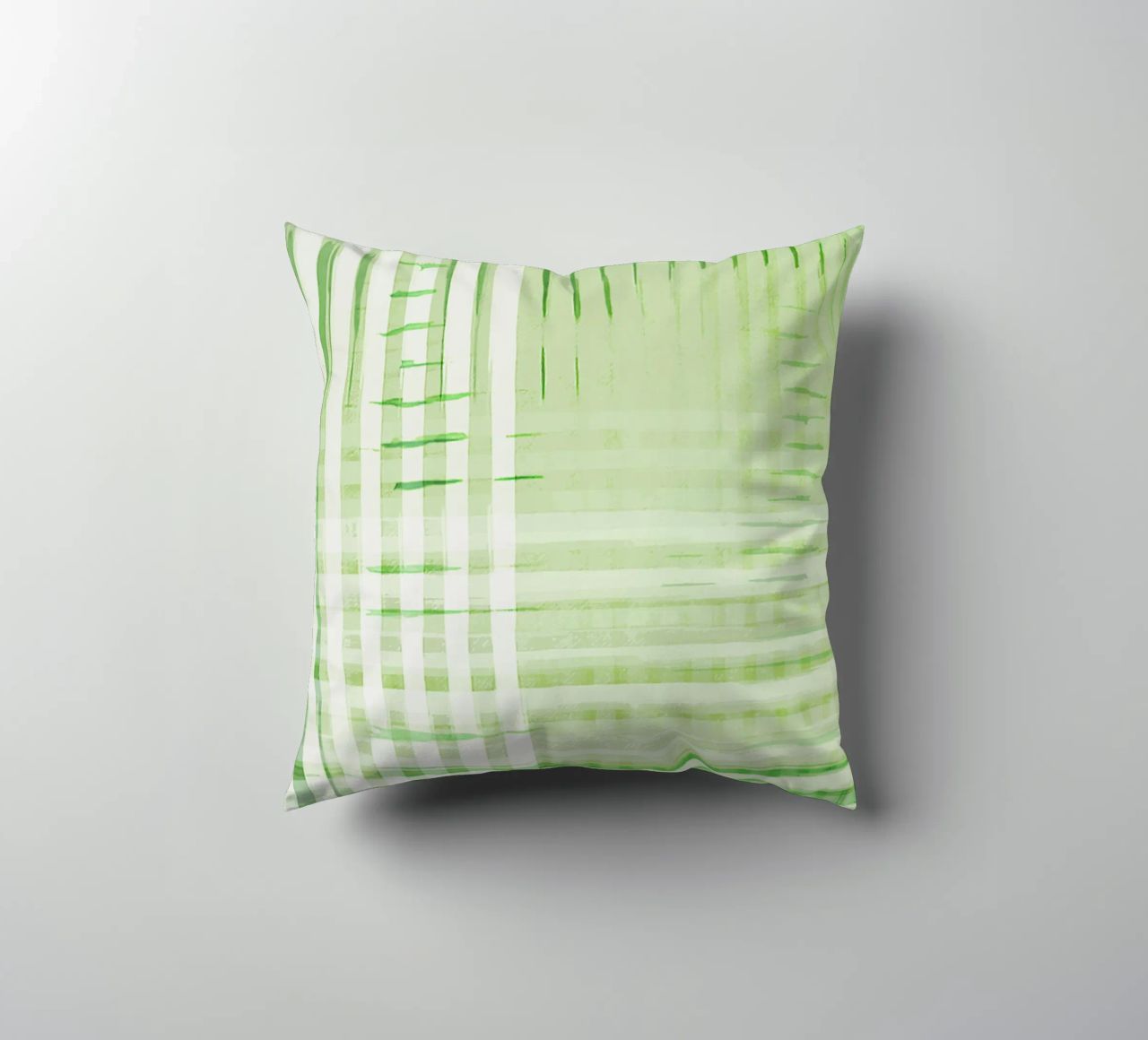 Abstract Shapes | Deconstructed Checkers | Spring Green cuscino da sabidussi