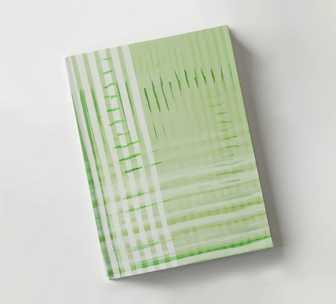 Abstract Shapes | Deconstructed Checkers | Spring Green Notizbuch von sabidussi