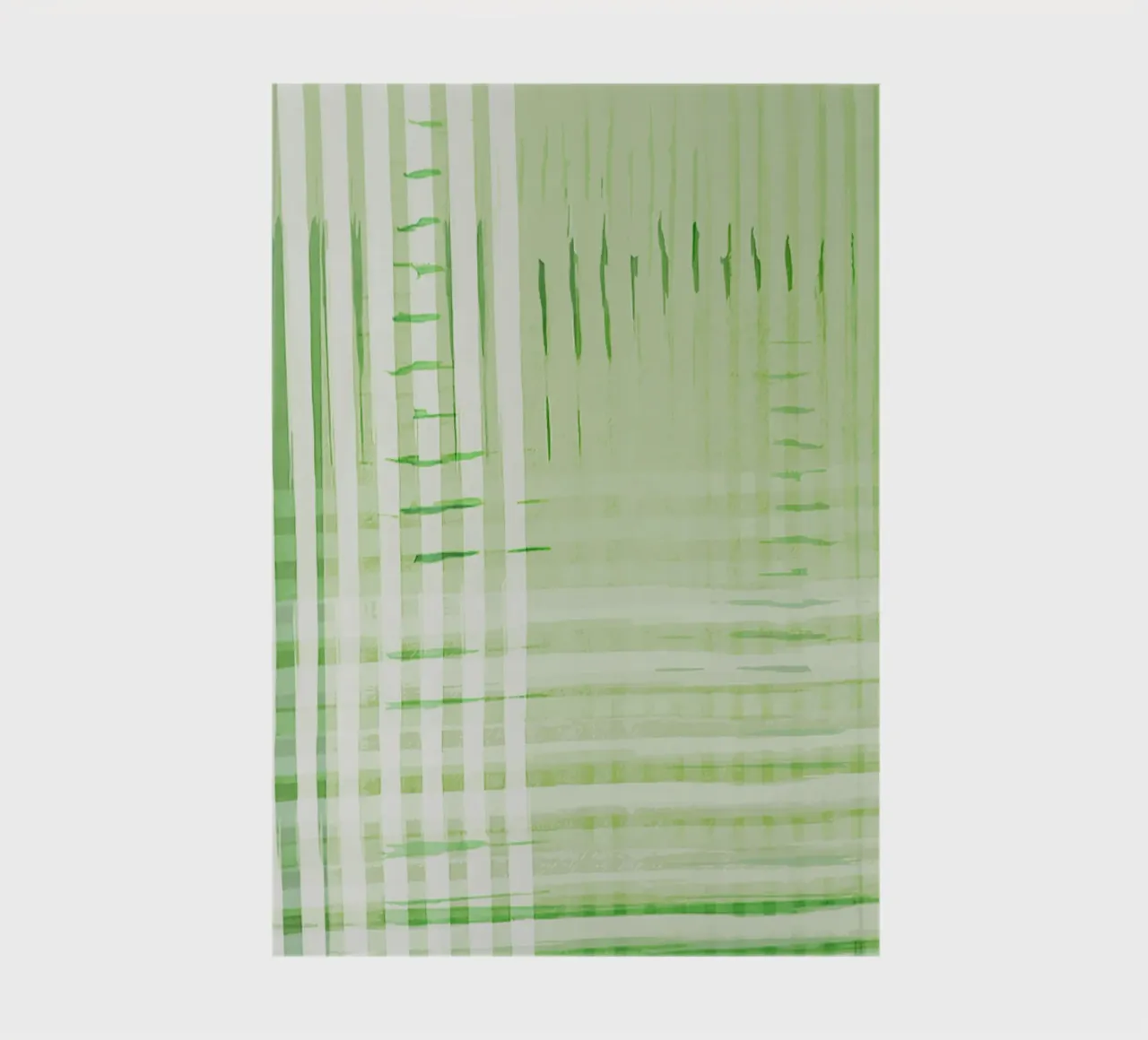 Abstract Shapes | Deconstructed Checkers | Spring Green Notizbuch von sabidussi