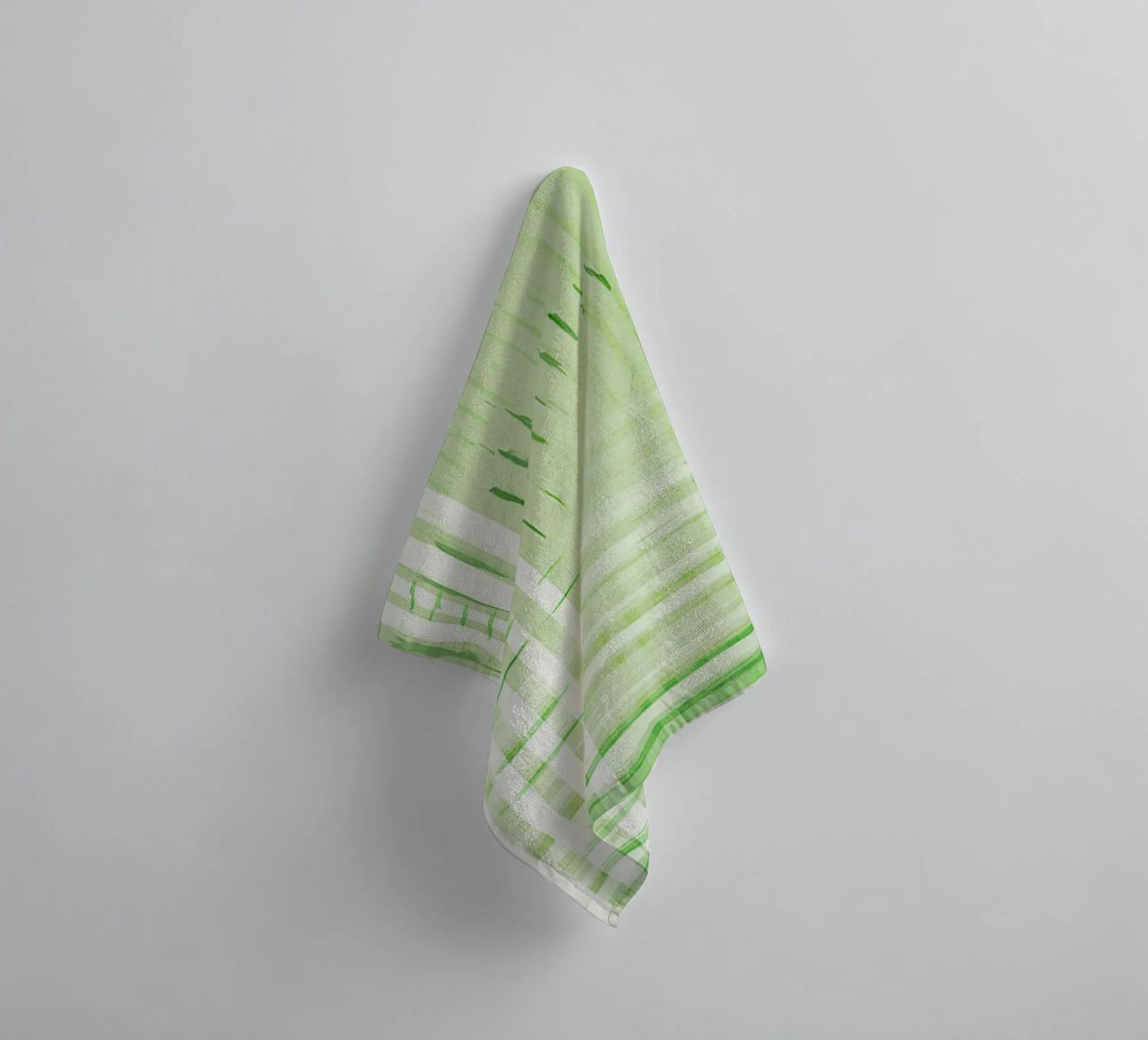 Abstract Shapes | Deconstructed Checkers | Spring Green asciugamano da bagno da sabidussi