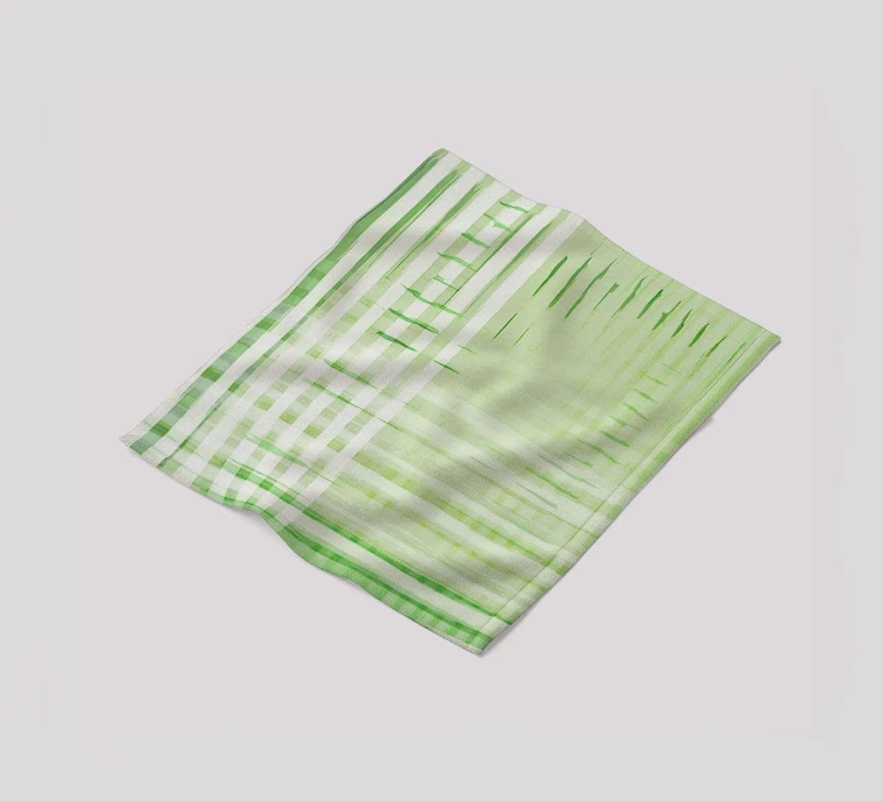 Abstract Shapes | Deconstructed Checkers | Spring Green coperta in pile da sabidussi