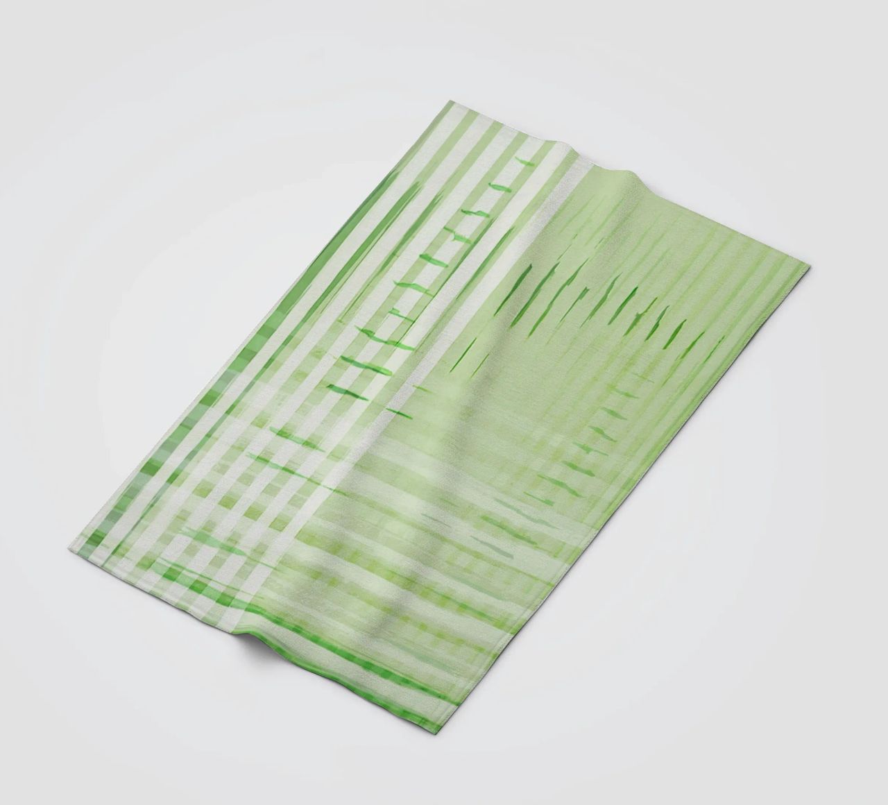 Abstract Shapes | Deconstructed Checkers | Spring Green coperta in pile da sabidussi