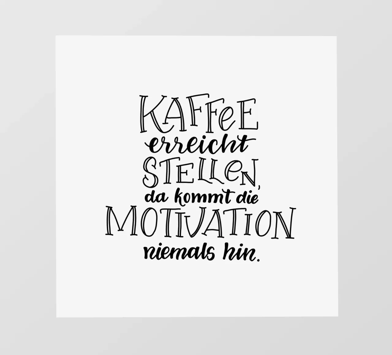Kaffeeliebe pellicola backlit da Letters of Love