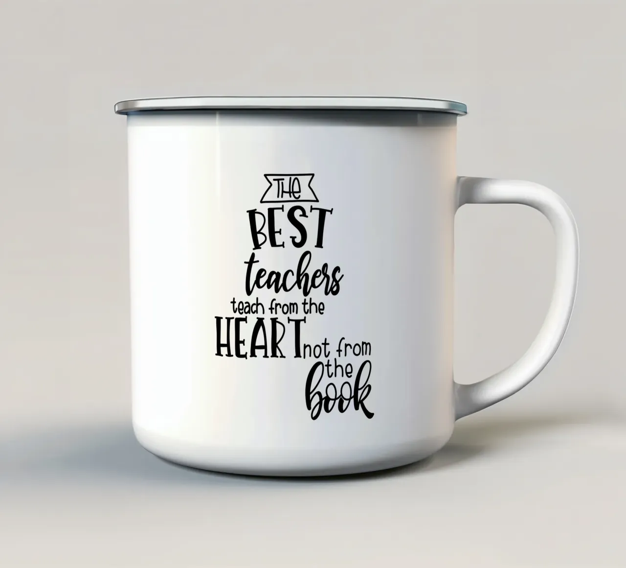 Best teachers tazza in smalto da Letters of Love