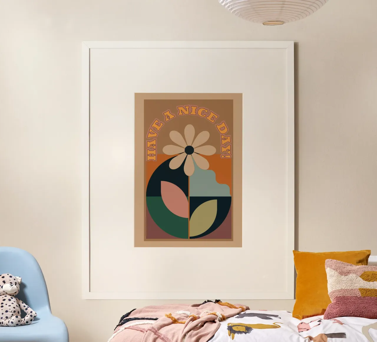 Buona giornata 9 poster con telaio in plastica da Gaite