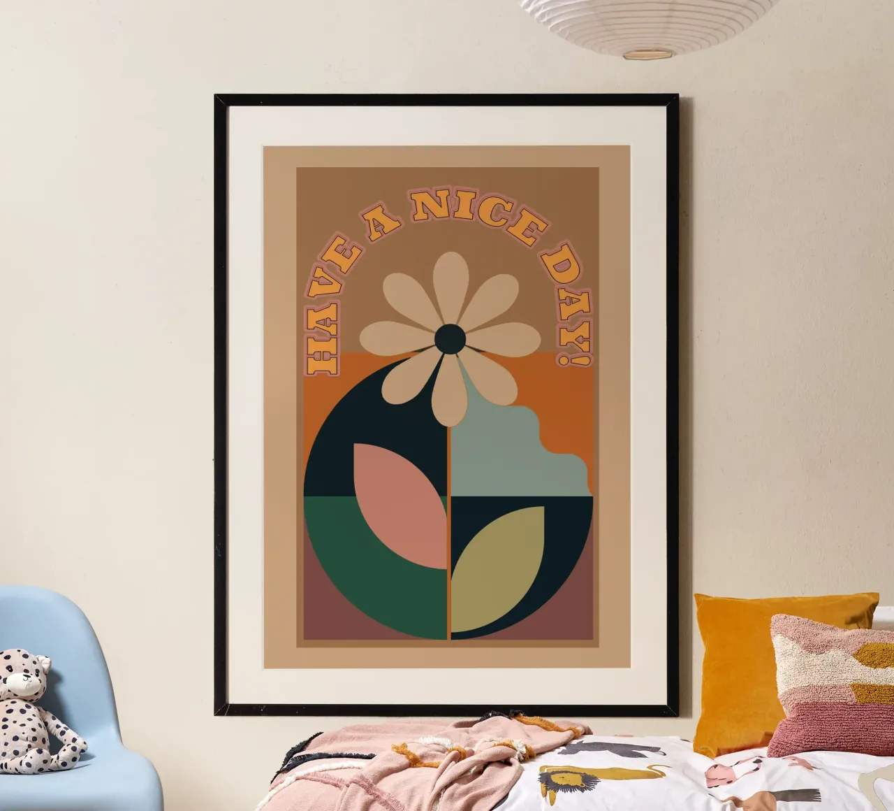 Buona giornata 9 poster con telaio in plastica da Gaite