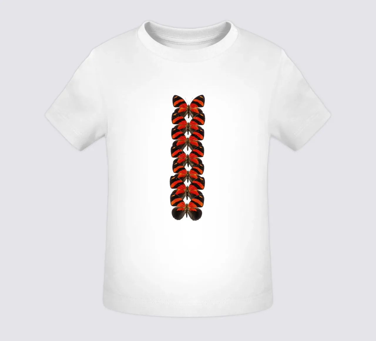 Rosso radioso: Piccole farfalle maglietta neonato da Curious Collections by Marielle Leenders