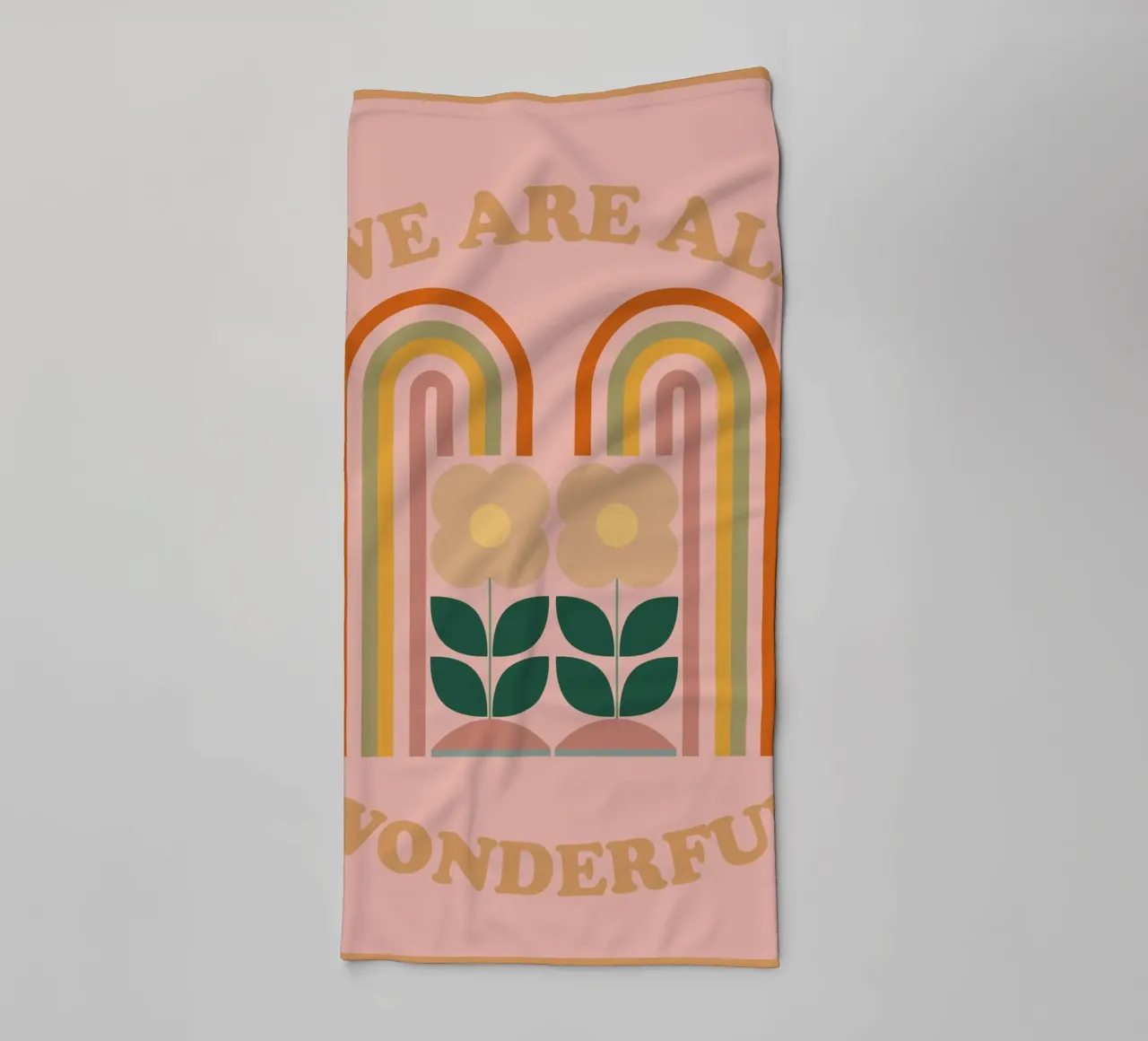 We Are All Wonderful 2 towel by Gaite