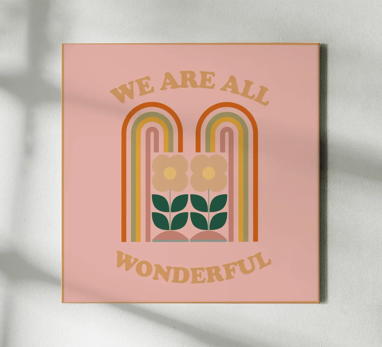 We Are All Wonderful 2 canvas with Floater frame by Gaite
