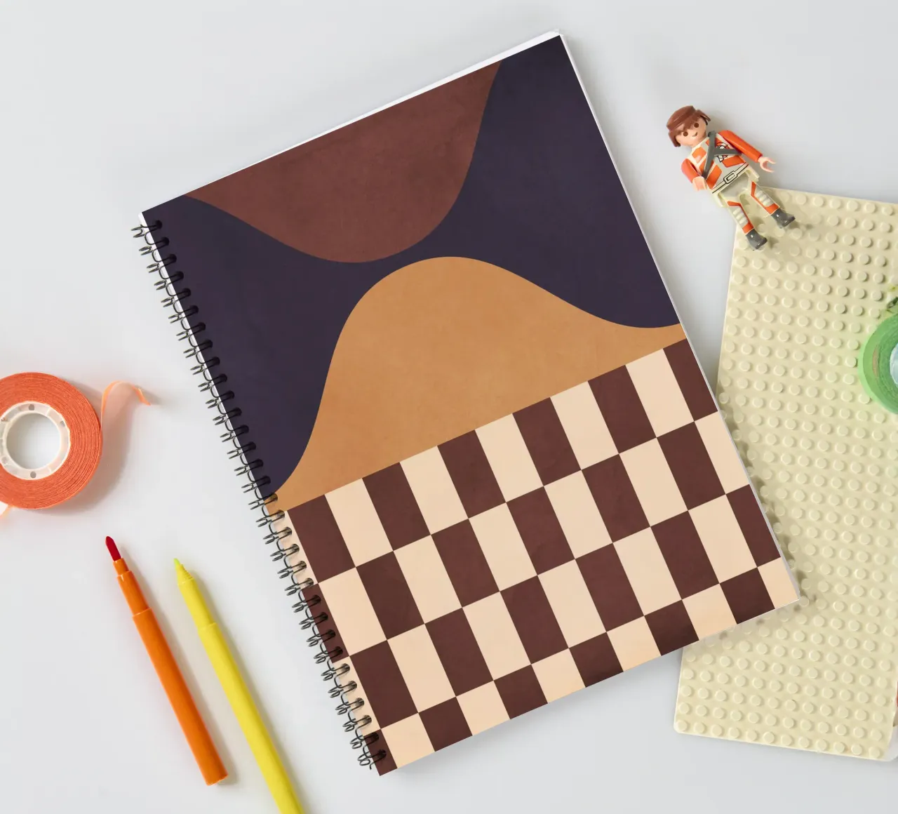 Geometric Abstraction 262 spiral notebook by Gaite