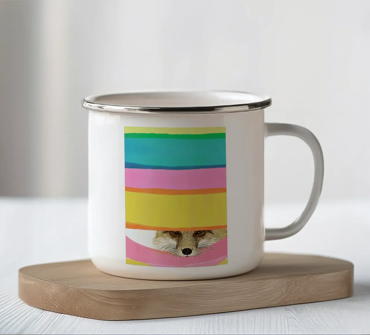 Daydreaming Fox tazza in smalto da Rococco LA