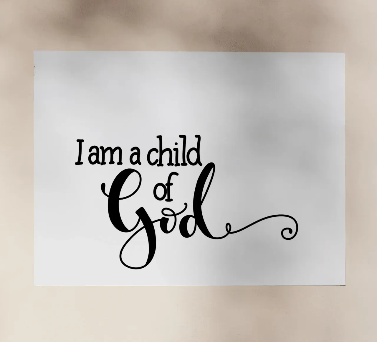I am a Child of God pellicola backlit da Letters of Love