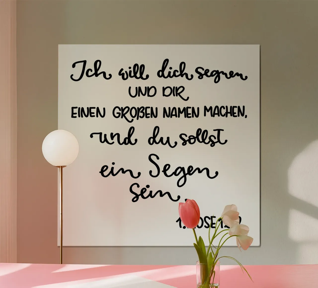 Segen poster with plastic frame by Letters of Love