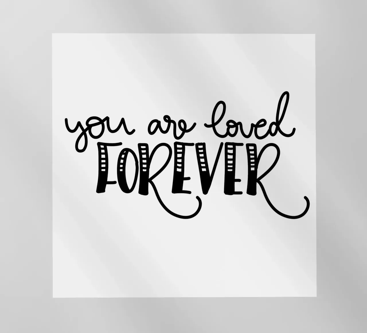 You are loved forever pellicola backlit da Letters of Love