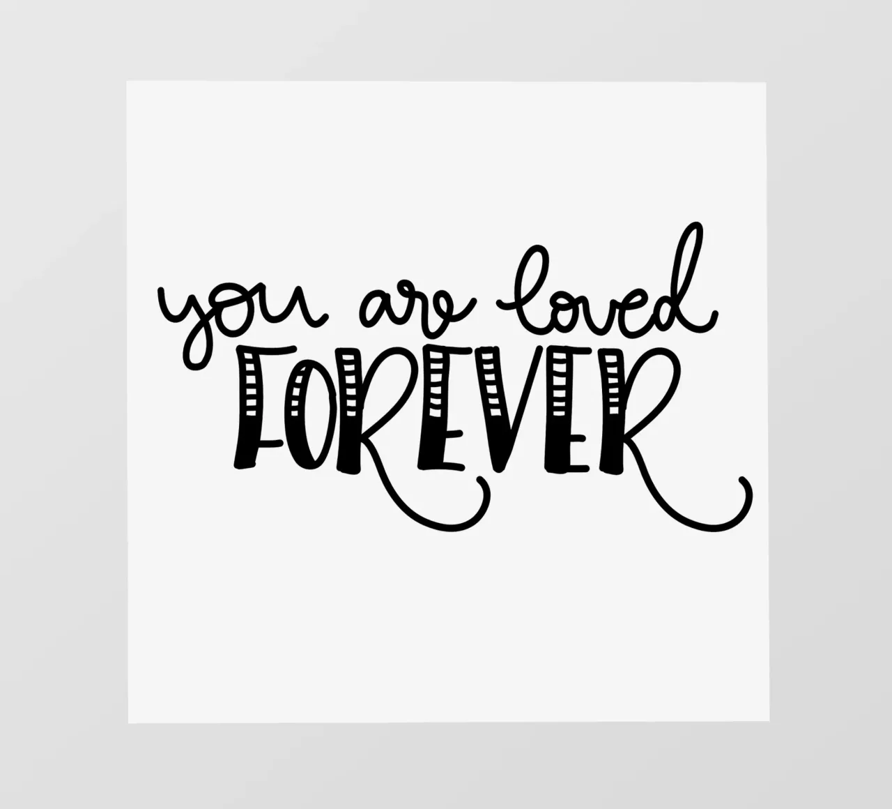 You are loved forever pellicola backlit da Letters of Love