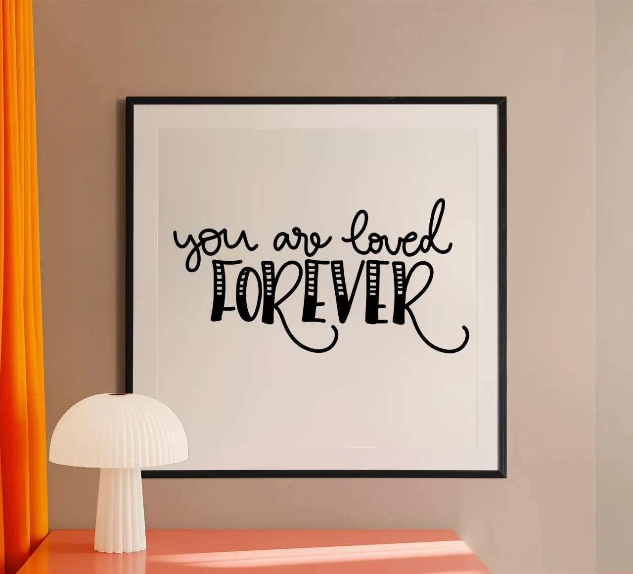 You are loved forever carta hahnemühle da Letters of Love