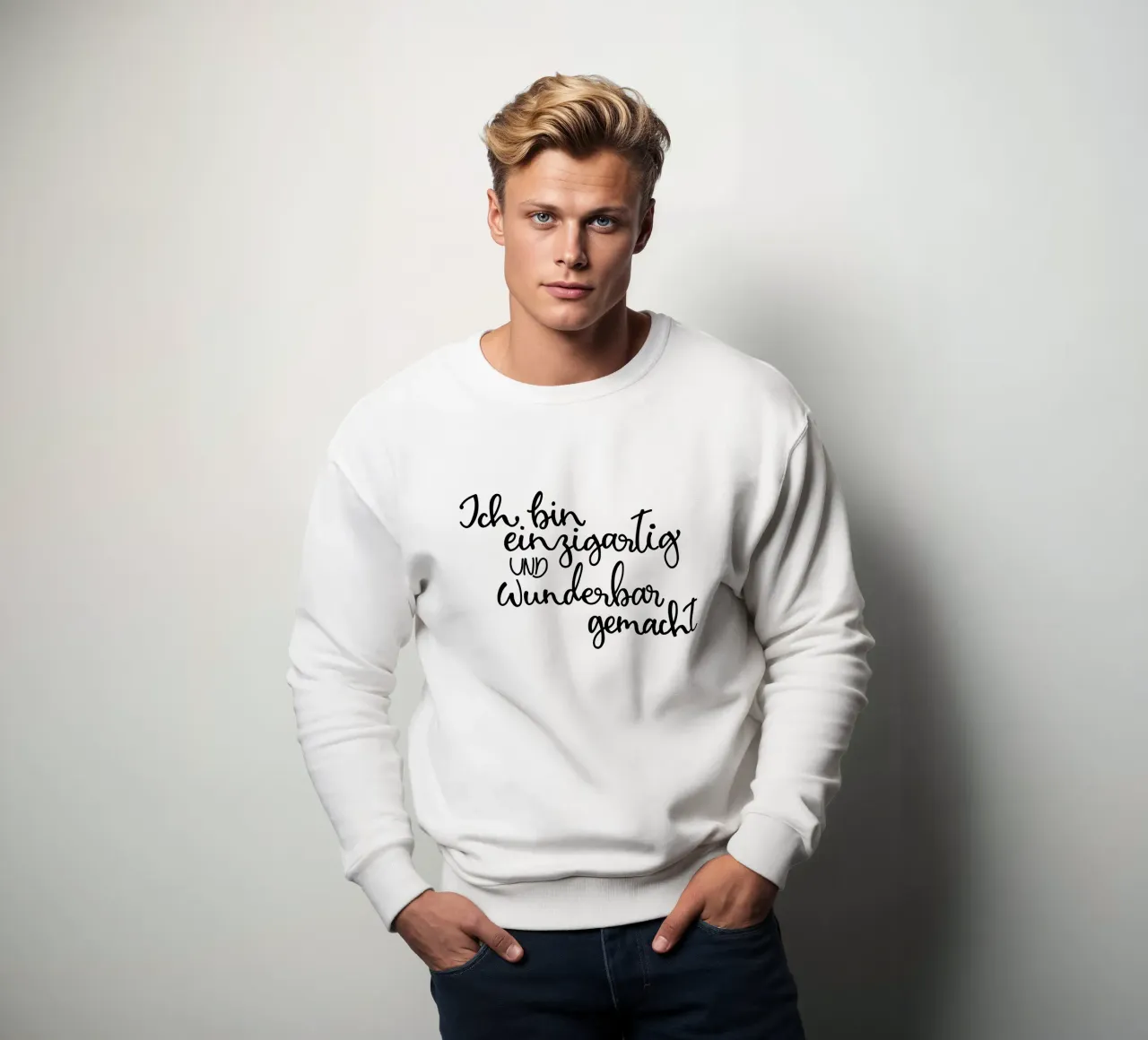Einzigartig und wunderbar sweatshirt by Letters of Love