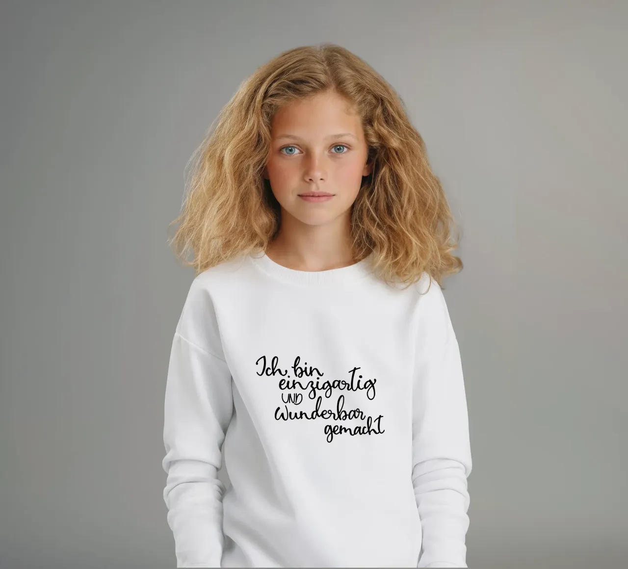 Einzigartig und wunderbar felpa bambino da Letters of Love