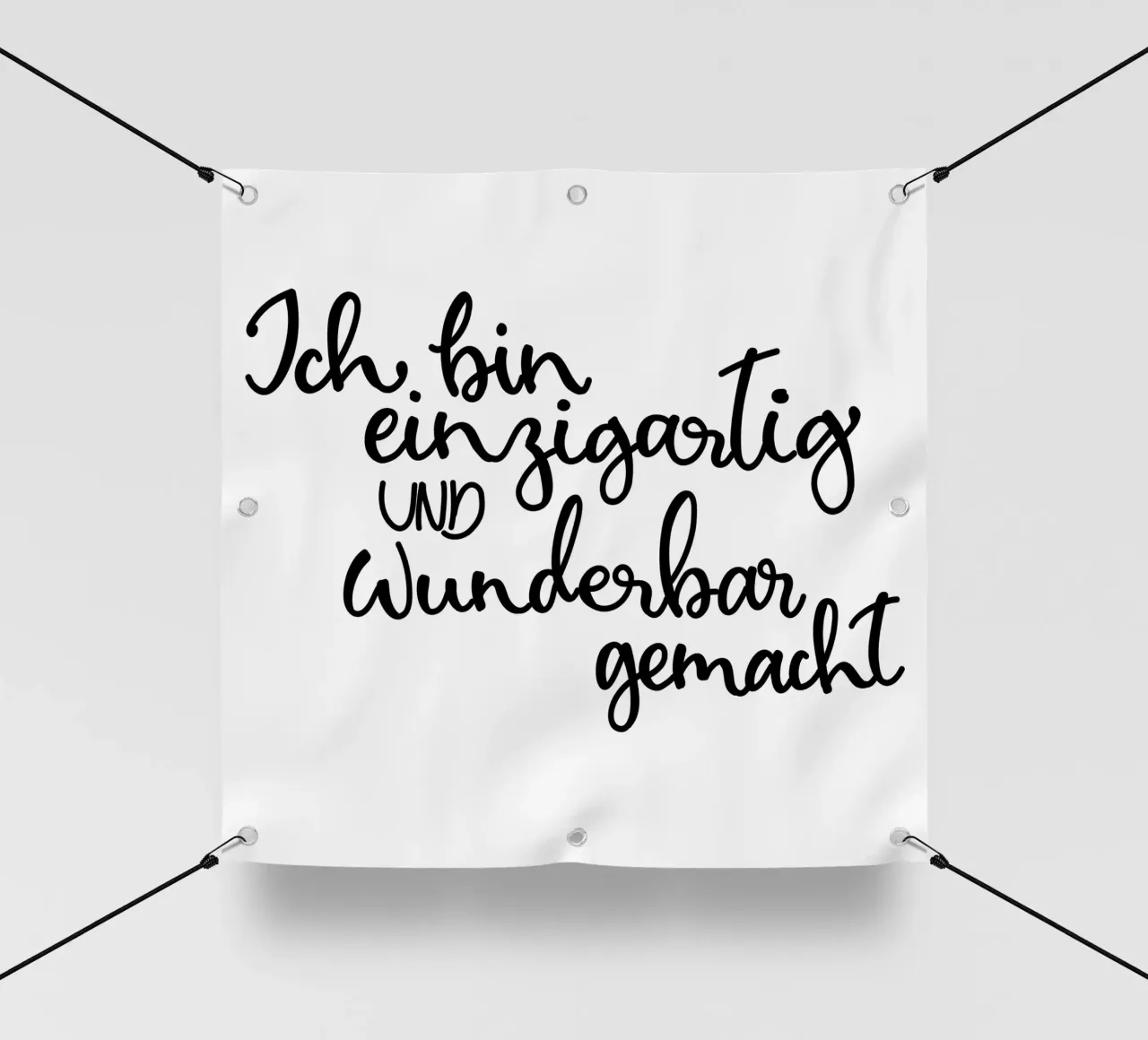 Einzigartig und wunderbar telo in pvc da Letters of Love