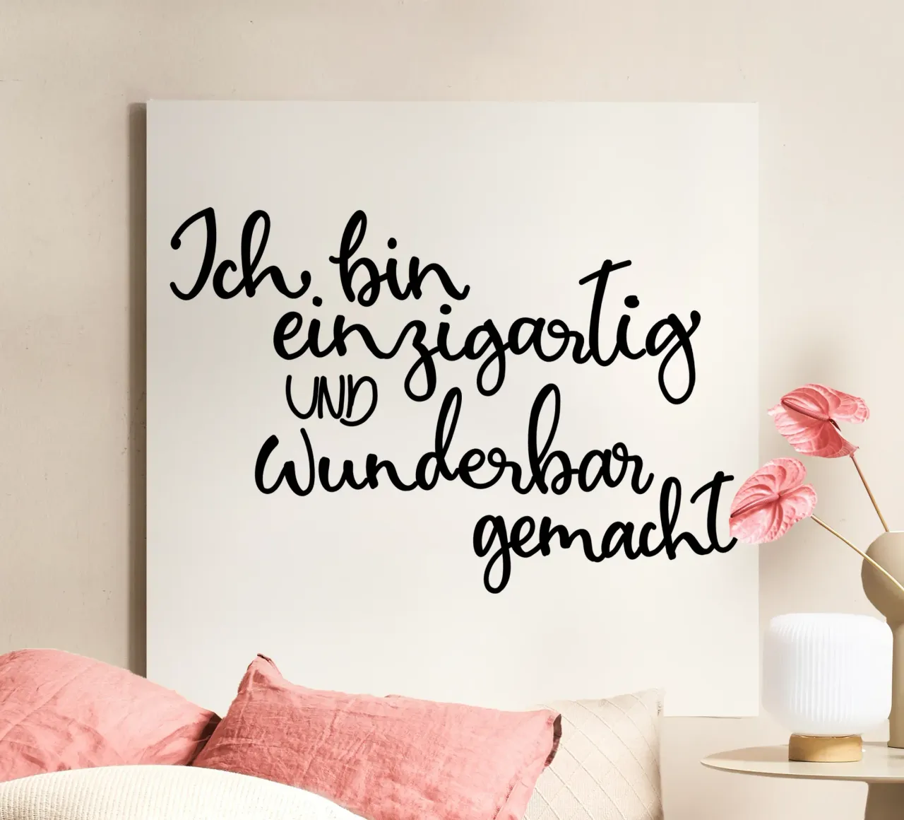Einzigartig und wunderbar toile de Letters of Love