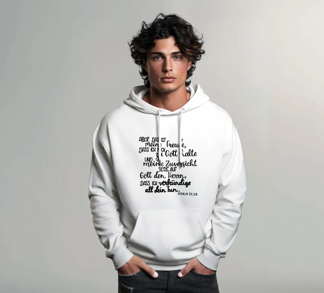Bibel Spruch Freude hoodie by Letters of Love