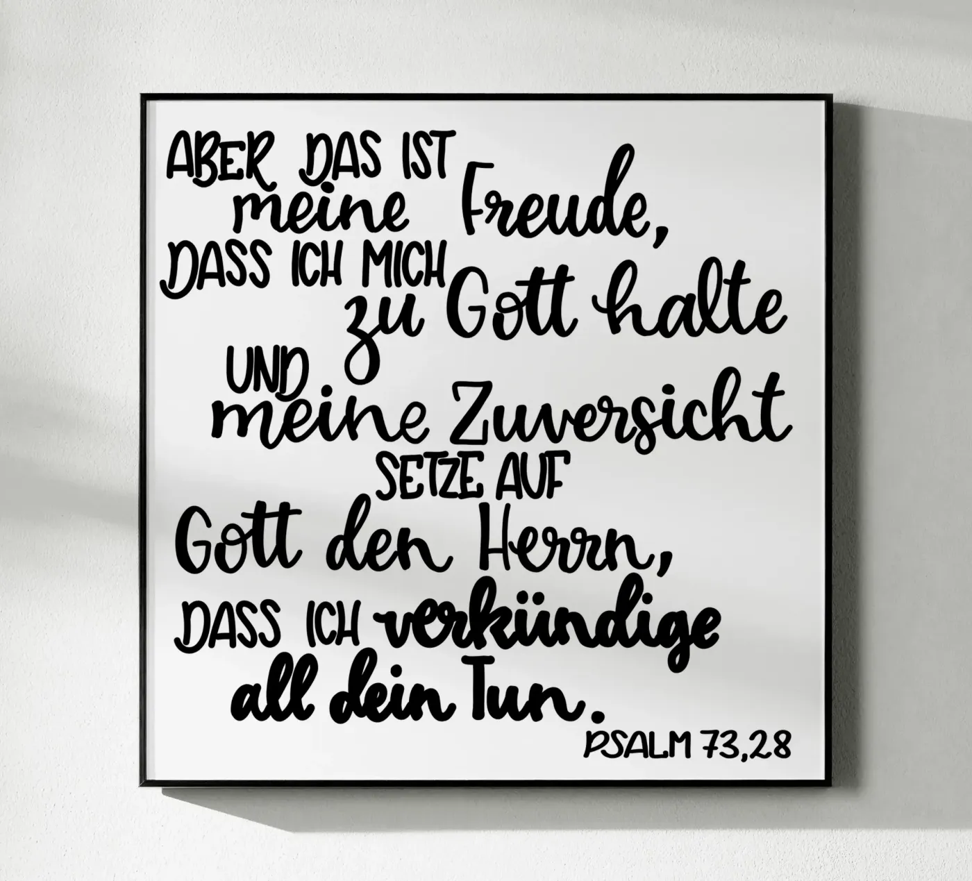 Bibel Spruch Freude plexiglass da Letters of Love