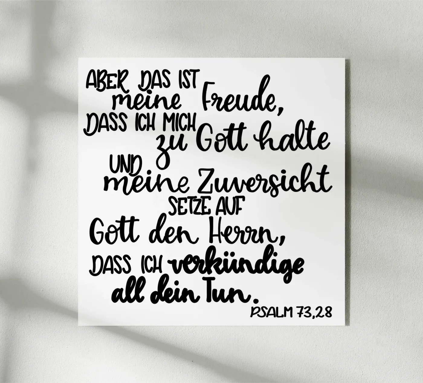 Bibel Spruch Freude plexiglass da Letters of Love